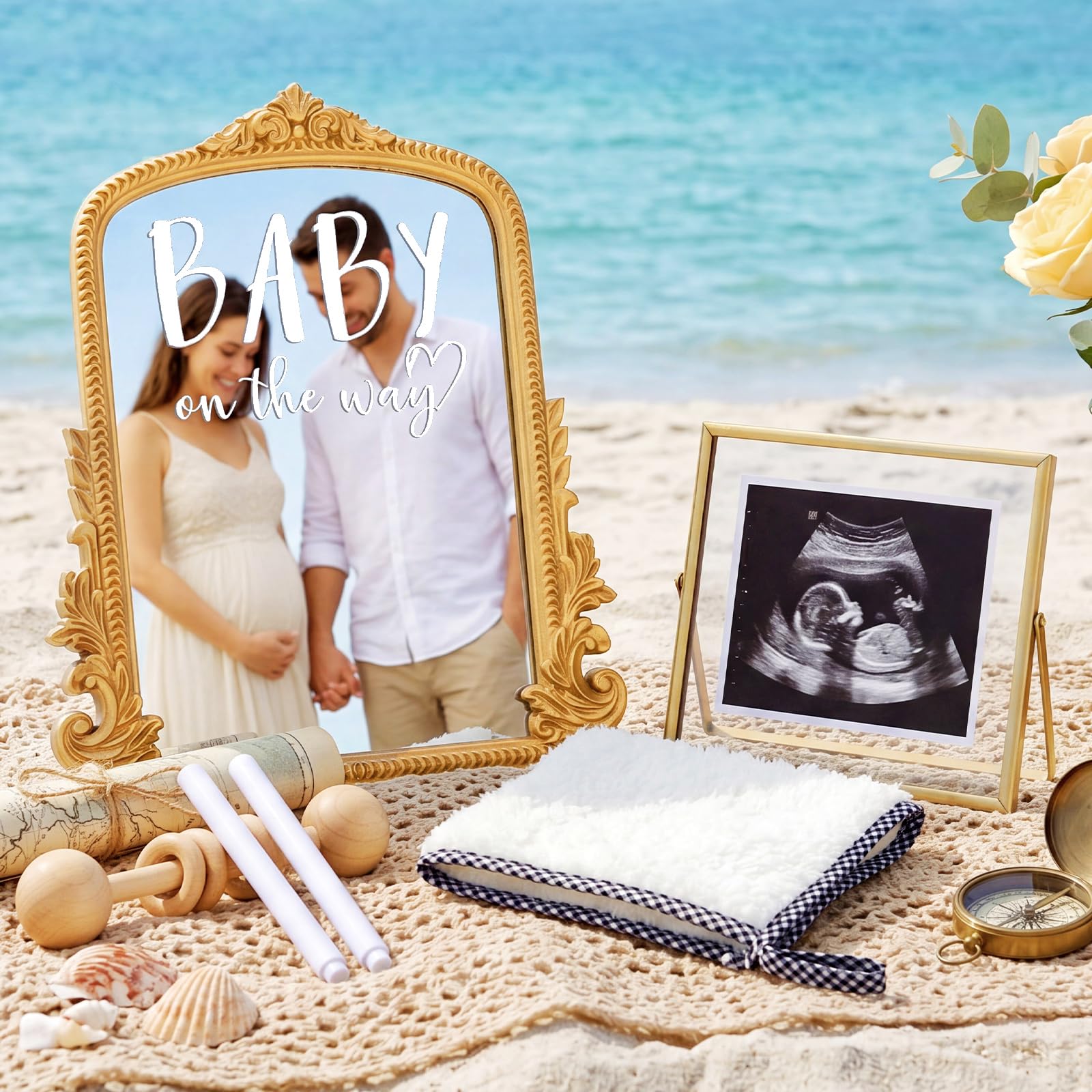 Photo 1 of Novabright Vintage Frame Pregnancy Announcement Set