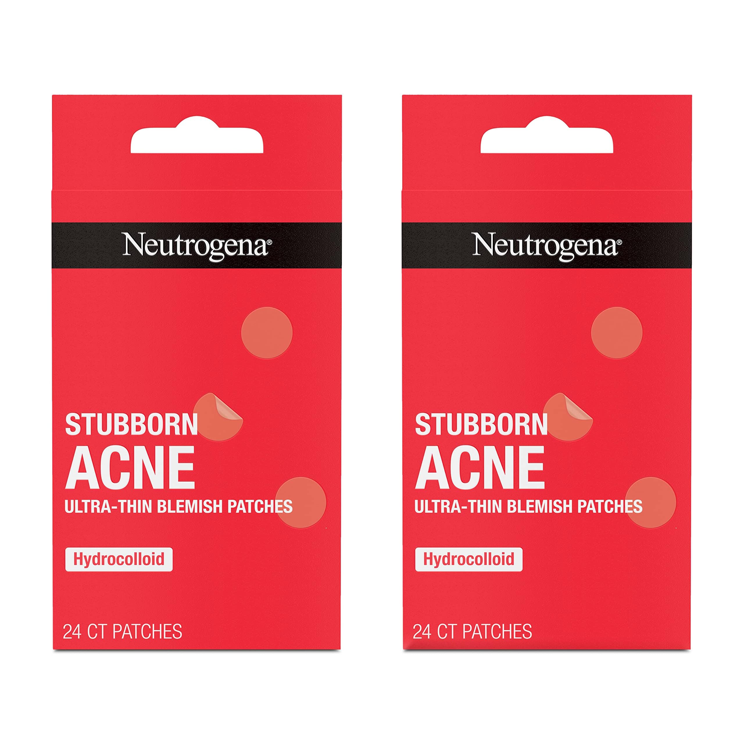 Neutrogena Stubborn Acne Blemish Patches Ultra-Thin Hydrocolloid Acne Patch Absorbs Fluids Removes Impurities To Help Pimples Look Smaller