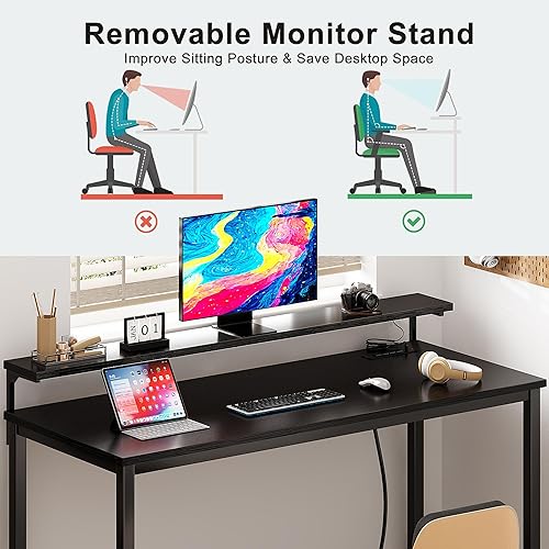 Miniatura 202 de Need Escritorio pequeño de 31.5 pulgadas resistente para espacios pequeños, escritorio de computadora para adolescentes, mesa de estudio, escritorio