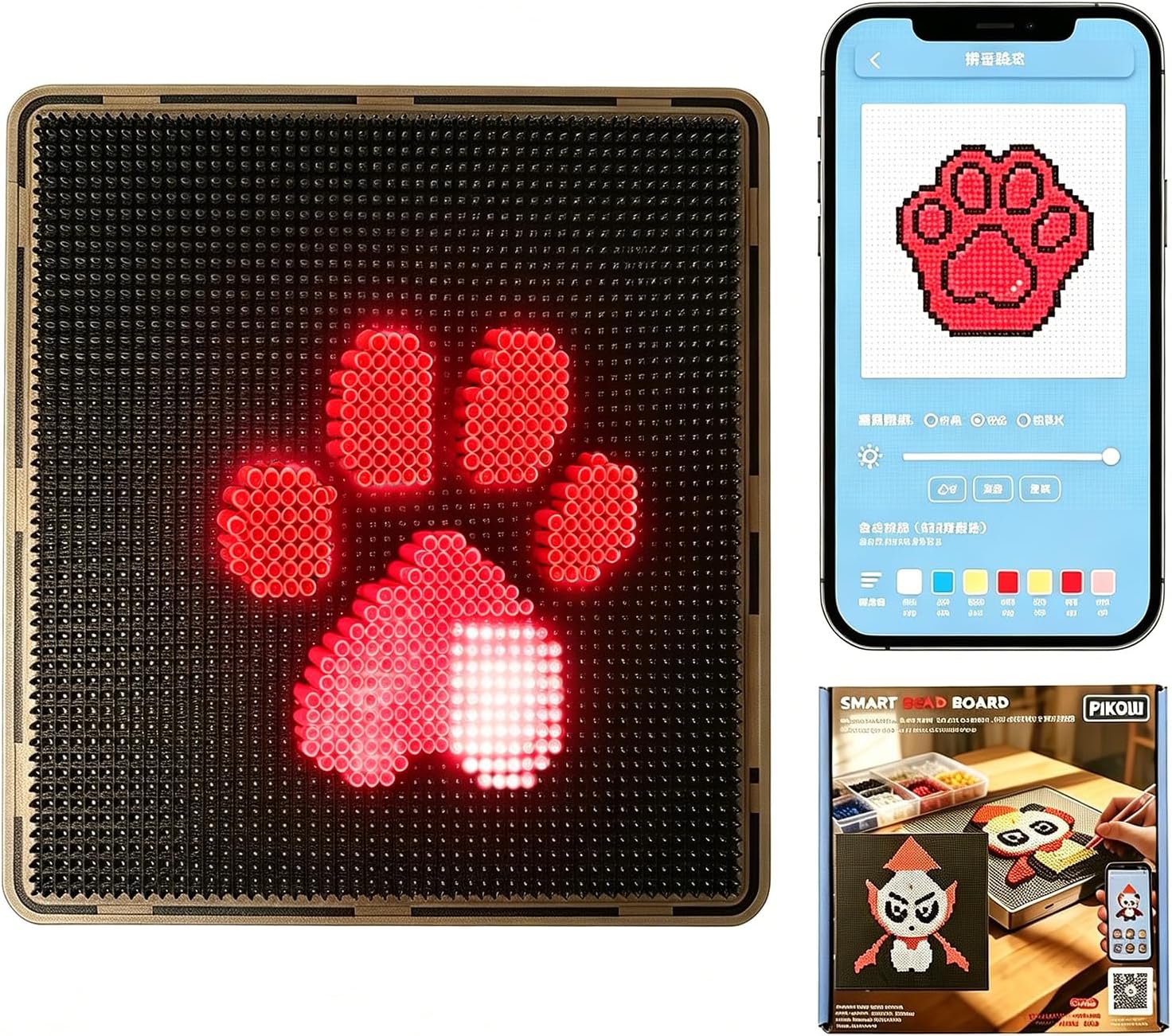 Smart Fuse Bead Pegboard Tool for 2.6mm Perler Beads (52 x 52 Pegs)