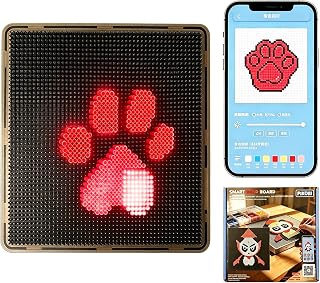 퓨즈 비즈용 스마트 LED 픽셀 페그보드 - 앱 가이드 디자인 및 사진 투 패턴 모드 | Customizable Patterns with Bead Position Guidance