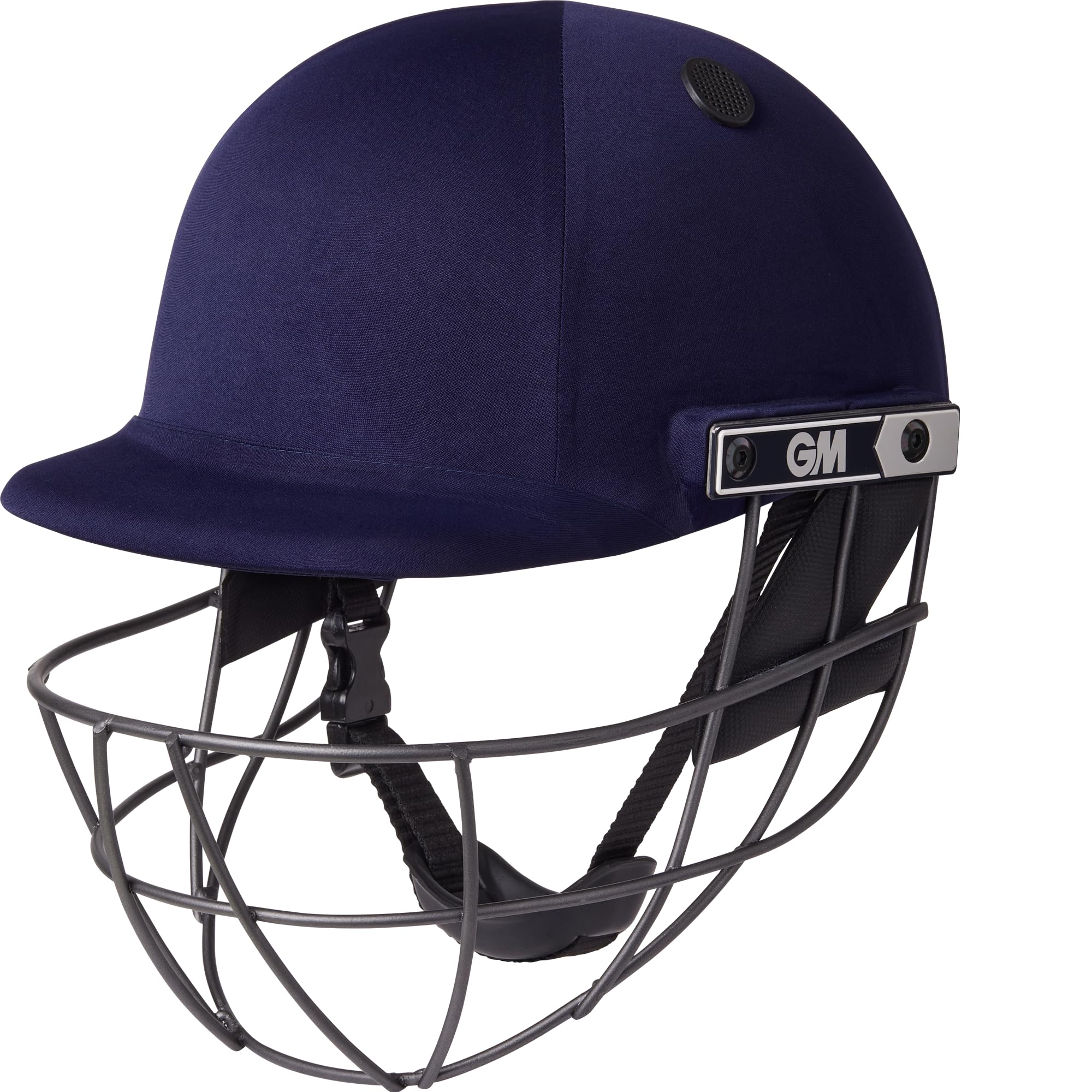 GM | Maestro Cricket Helmet | BSI Approved Batting Fielding Head Protection - Adult & Junior Size Ball | ABS Polymer Shell & Sleek Lightweight Steel Grille | Navy | Small Adult 570-590 mm
