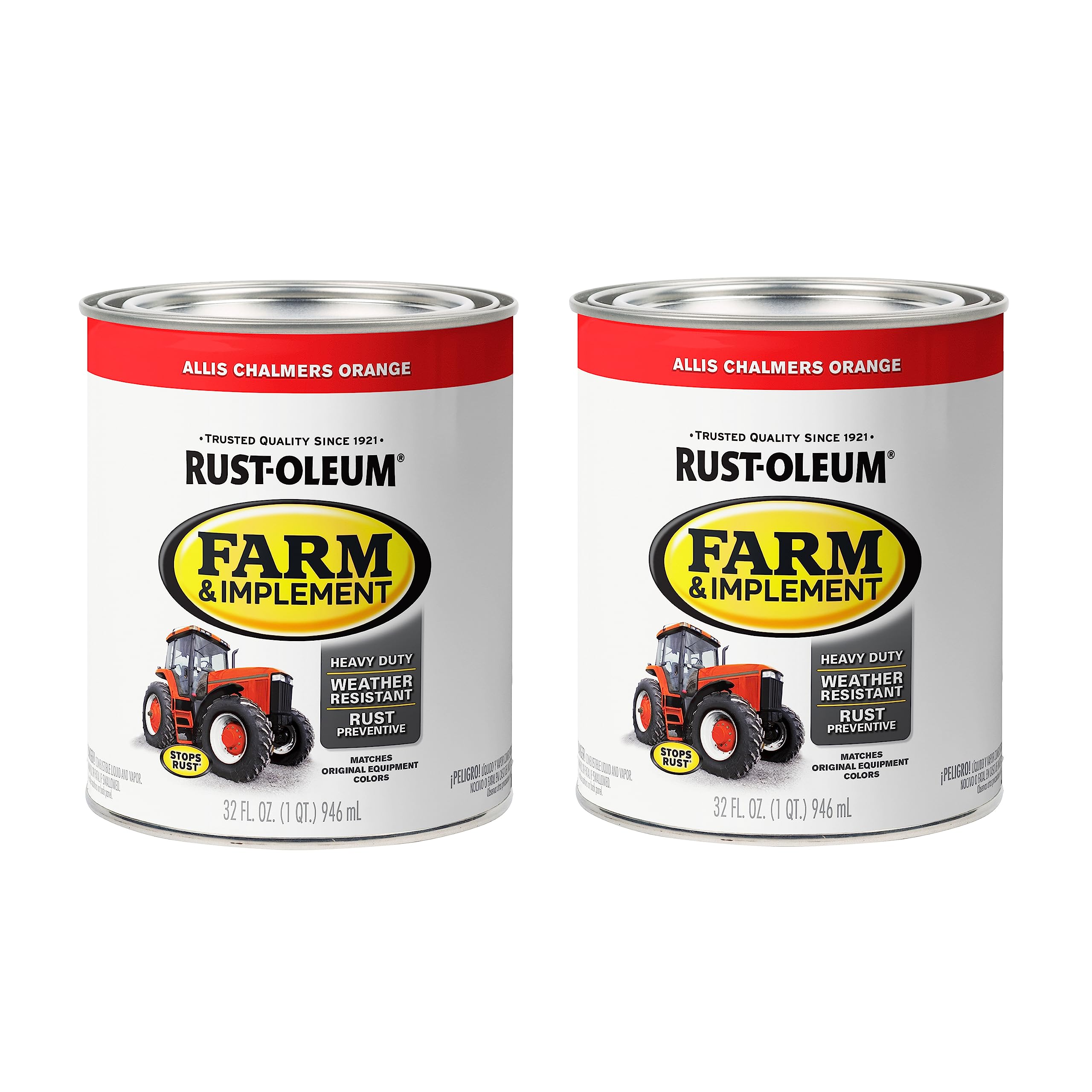 Amazon.com: Rust-Oleum 280156-2PK Farm & Implement Enamel