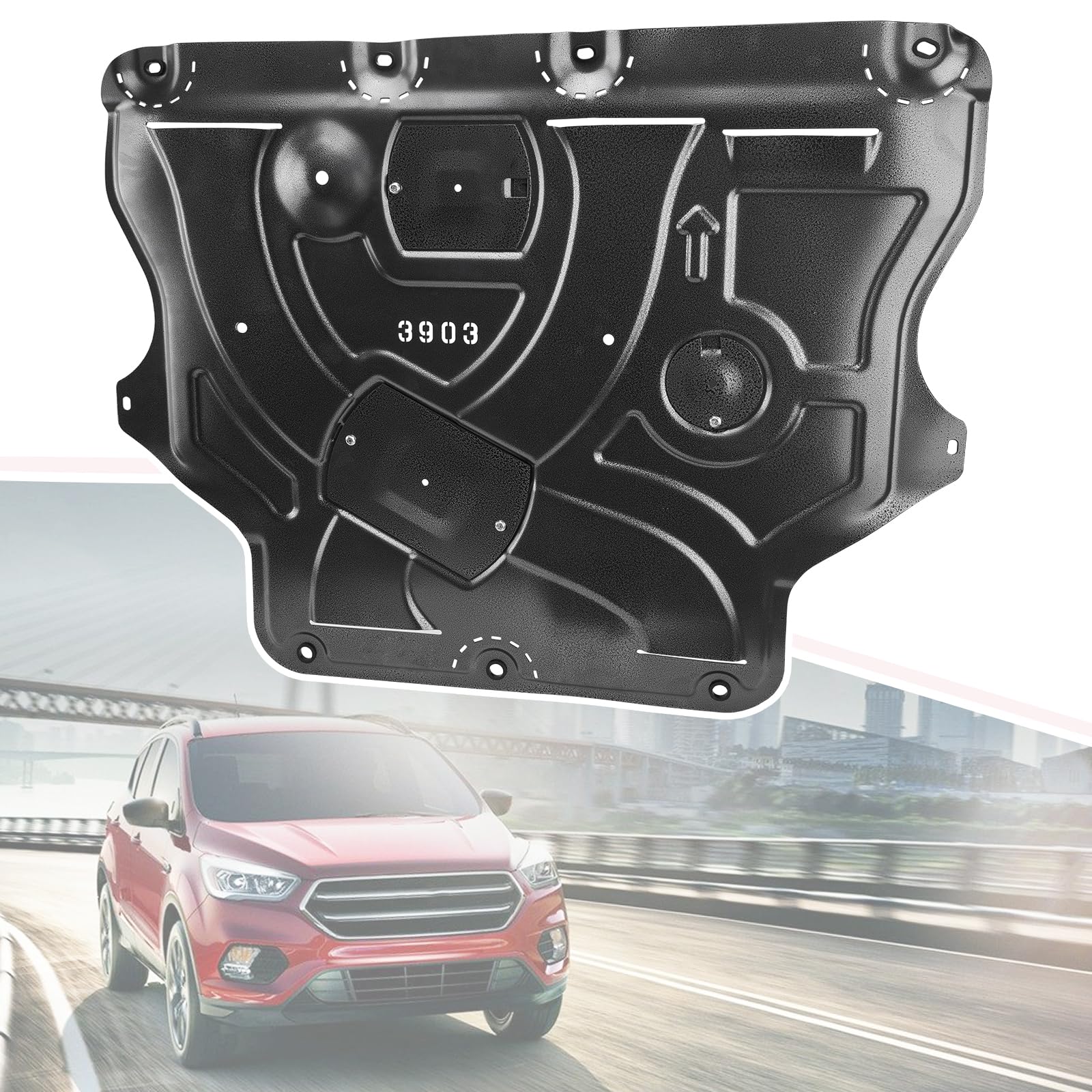 Magnalium Engine Splash Shield Compatible with Ford Escape 2013 2014 2015 2016 2017 2018 2019, Compatible with Lincoln MKC 2015 2016 2017 2018 2019