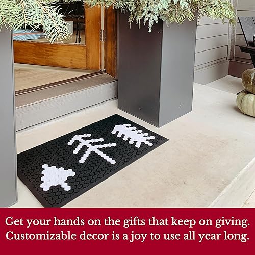 Miniatura 3 de Letterfolk Paquete de 225 azulejos de felpudos personalizables, azulejos de color para diseño de tapete personalizado, paquete de 225 azulejos,