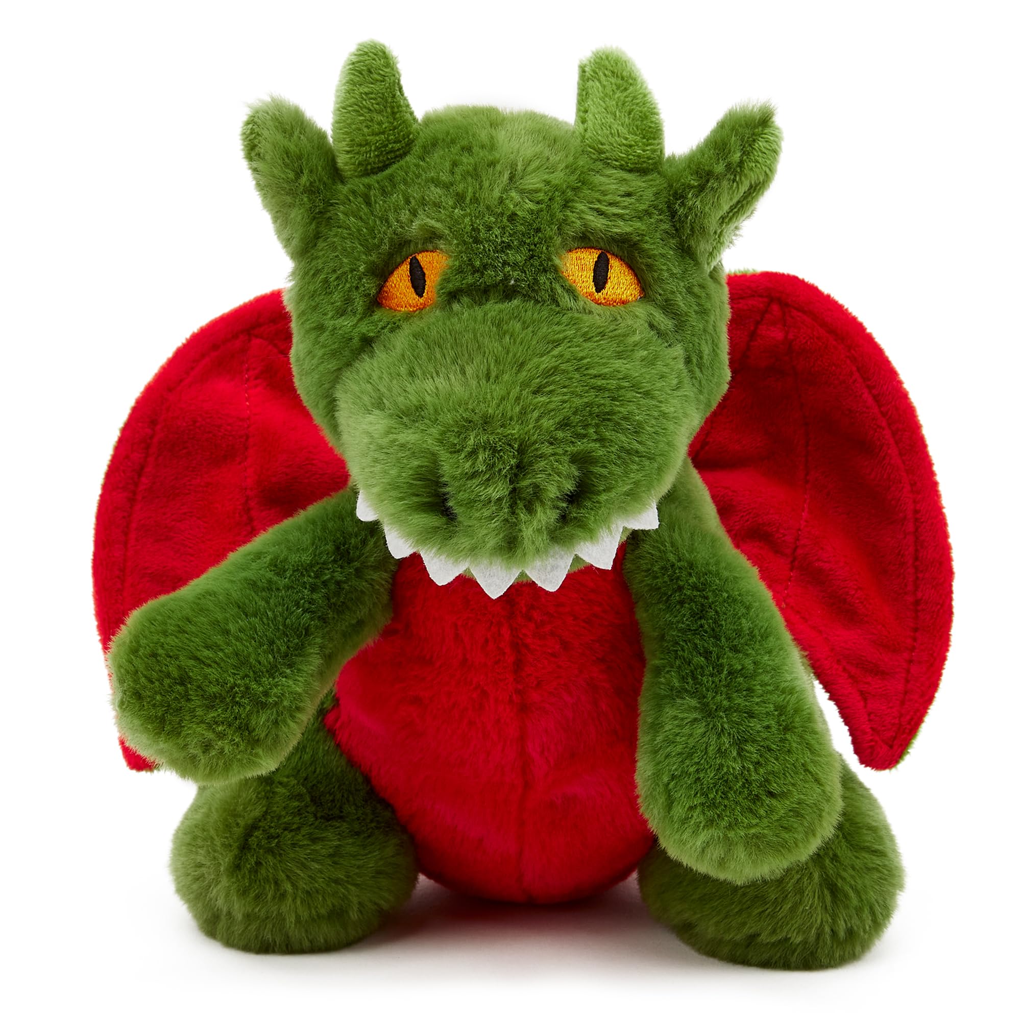 Zappi Co Ultra Soft Green Dragon Plush Toy (21cm Height) - 100% Recycled, Eco-Friendly, Newborn Gift, Realistic Lifelike