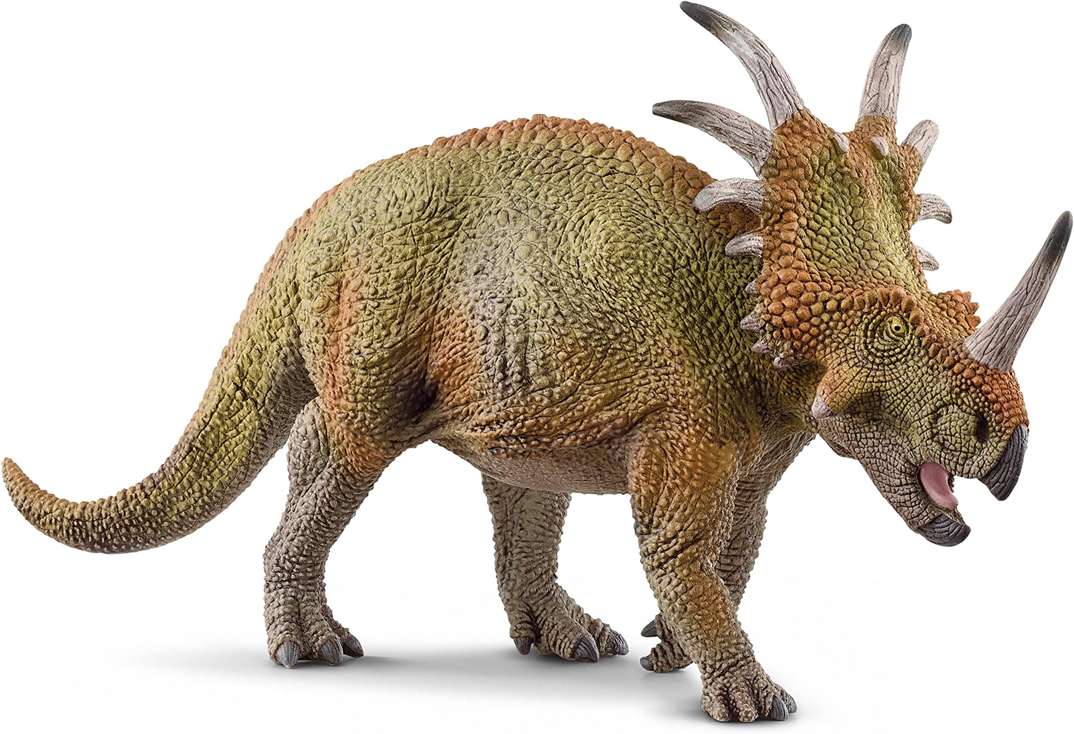 Schleich Dinosaurs Realistic Styracosaurus Dinosaur Figure - Authentic and Detailed Prehistoric Jurassic Dino Toy, Highly Durable for Education and Fun for Boys and Girls, Ages 4+