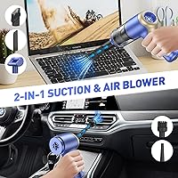 Vista 4 de AHNR Aspiradora de mano inalámbrica portátil, fácil de usar, plateado-01