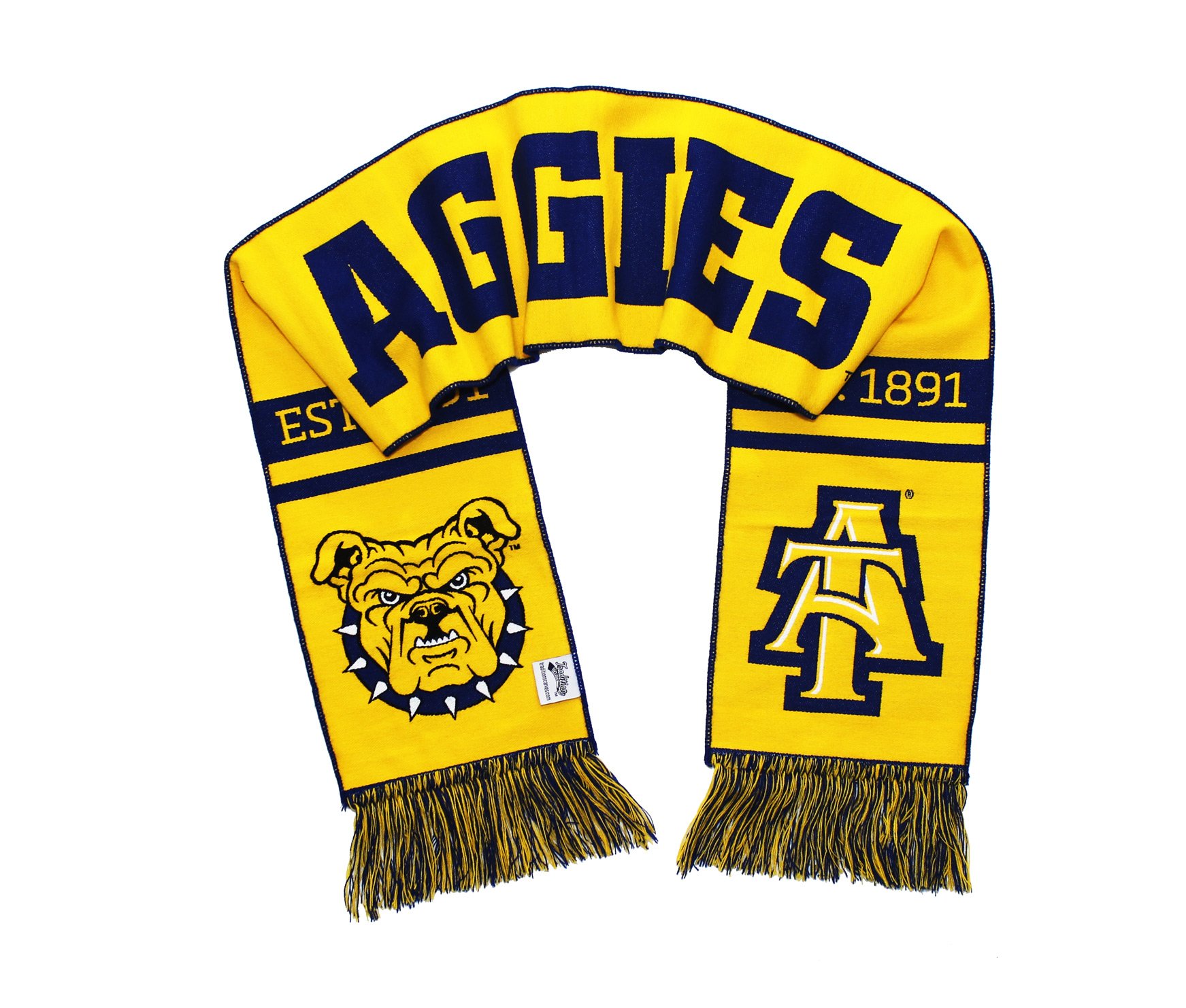 Tradition Scarves NC A&T Scarf - North Carolina A&T Aggies Double Sided Woven