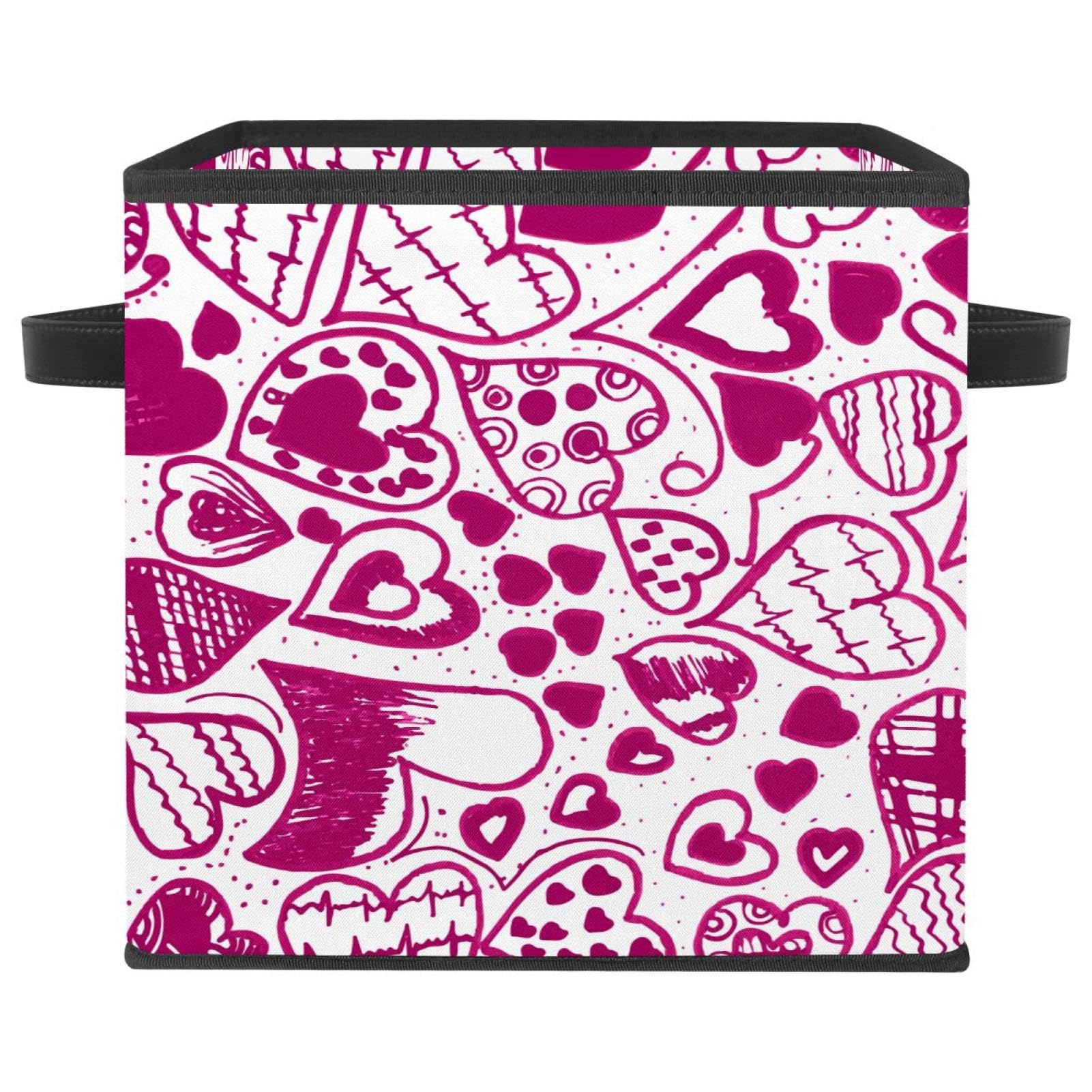 Boîte de rangement pliable cube en tissu pour ranger les jouets du salon