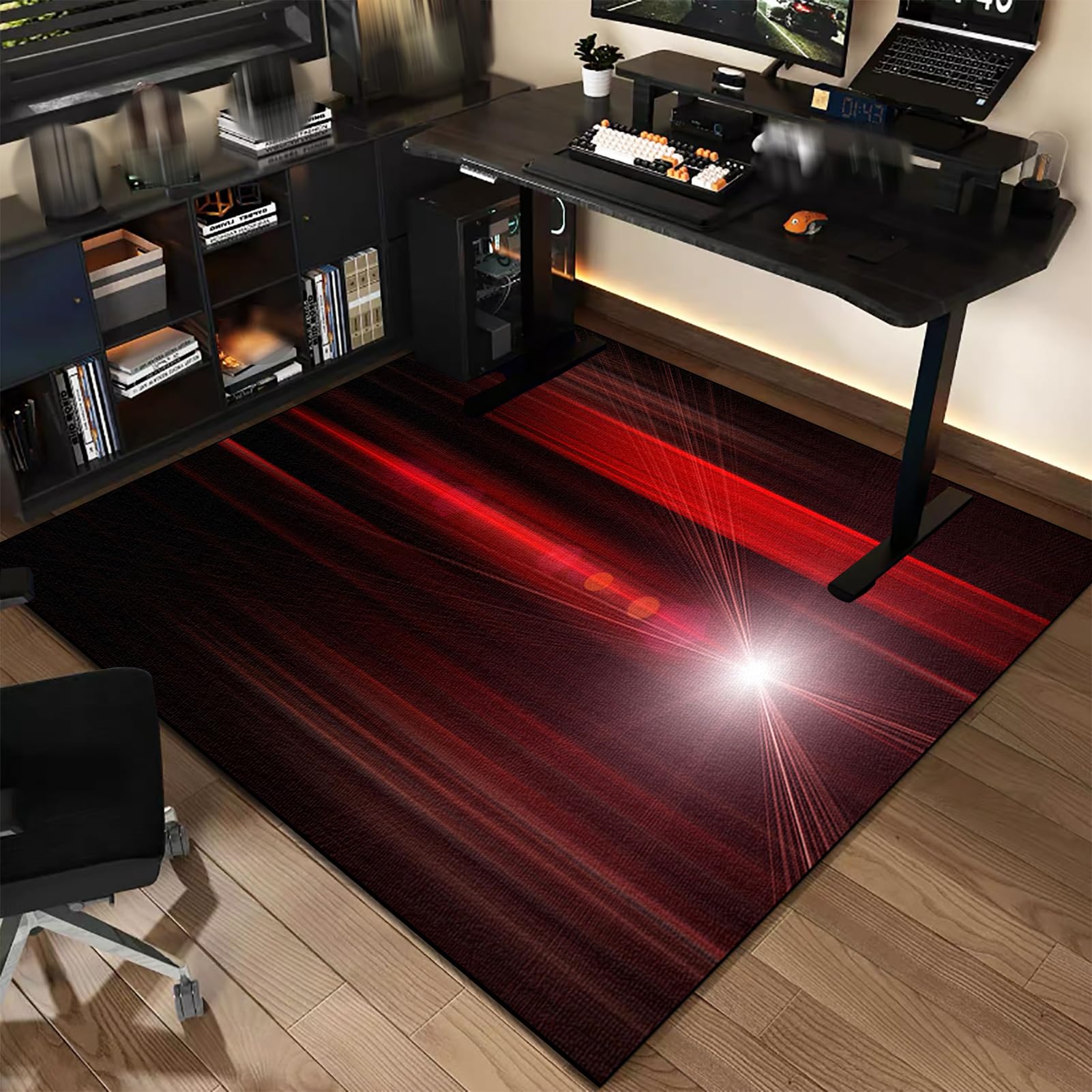Alfombra Escritorio Suelo Antideslizante Protectora Suelo para Silla de Oficina, Alfombrilla para Silla para Suelos Duros Alfombra Silla Gaming Oficina Protectors Suelo Silla Ruedas 120 x 180 cm