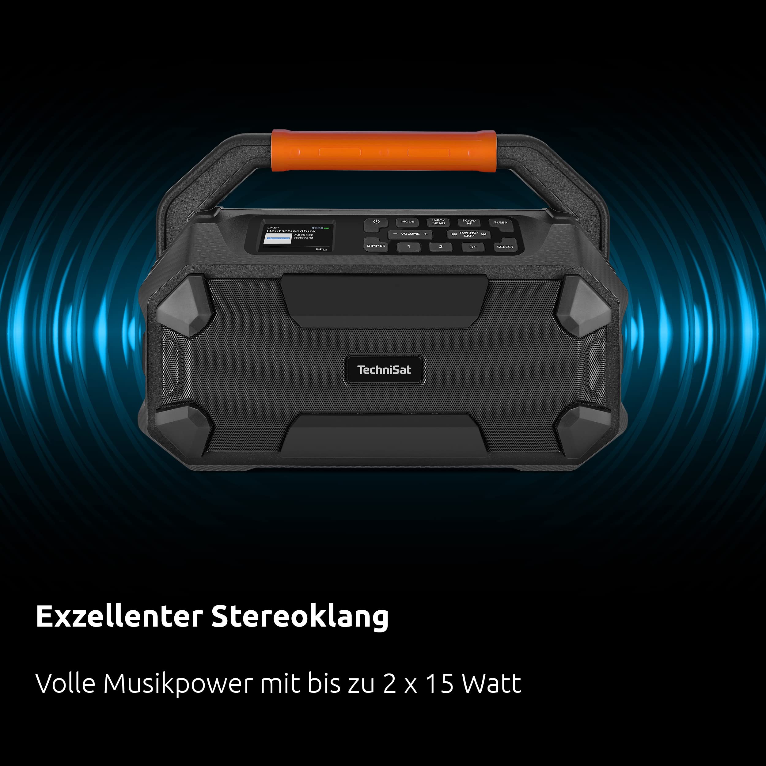 TechniSat DIGITRADIO 231 OD DAB+ Outdoor Boombox 18 V Bluetooth