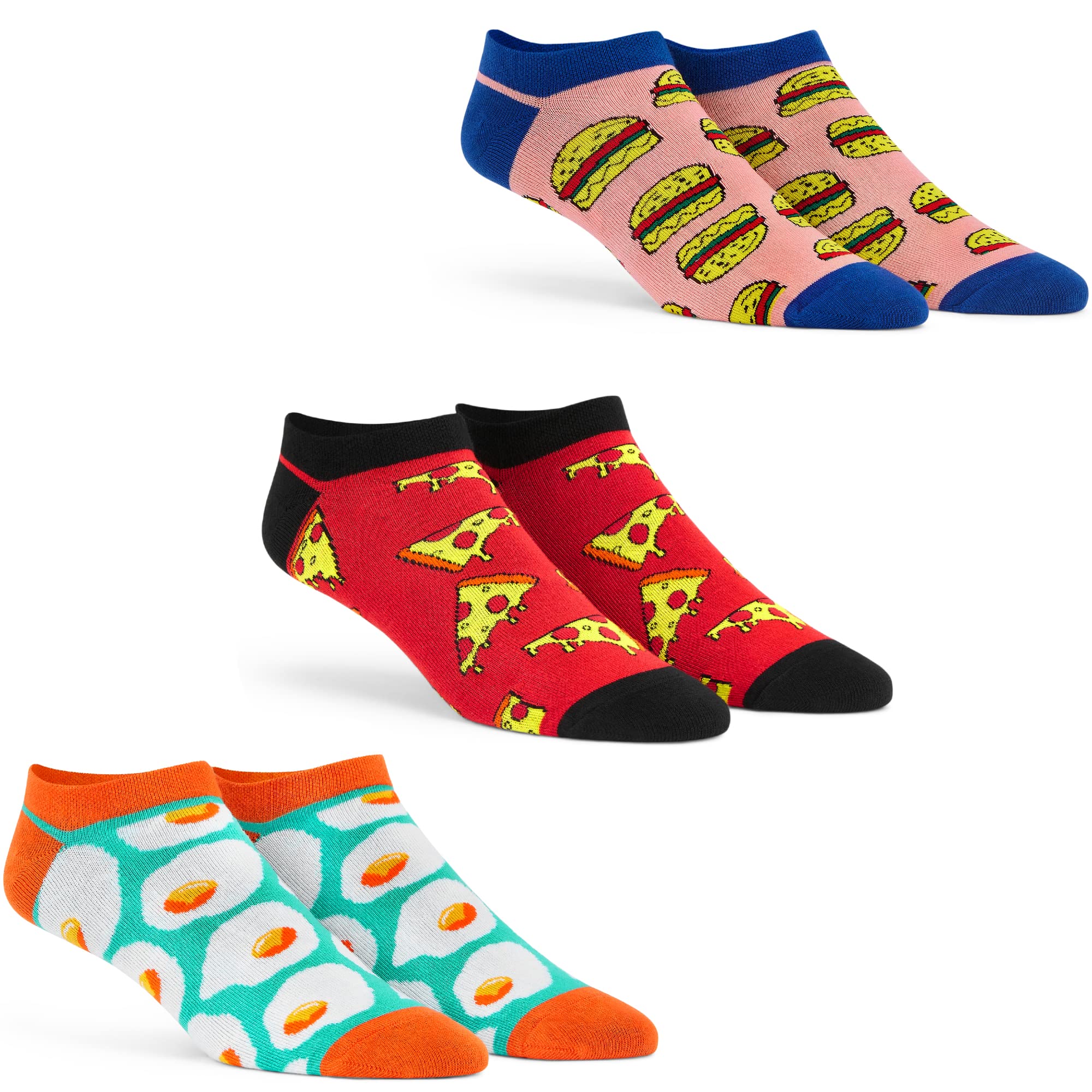 DYNAMOCKSMen's and Women's Combed Cotton Ankle Length Socks (Pack of 3) (Multicolour, Free Size)