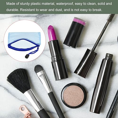 Miniatura 4 de YOKIVE Paquete de 3 bolsas de malla con cremallera, bolsillos de malla A6, bolsa de plástico para documentos, ideal para electrodomésticos de