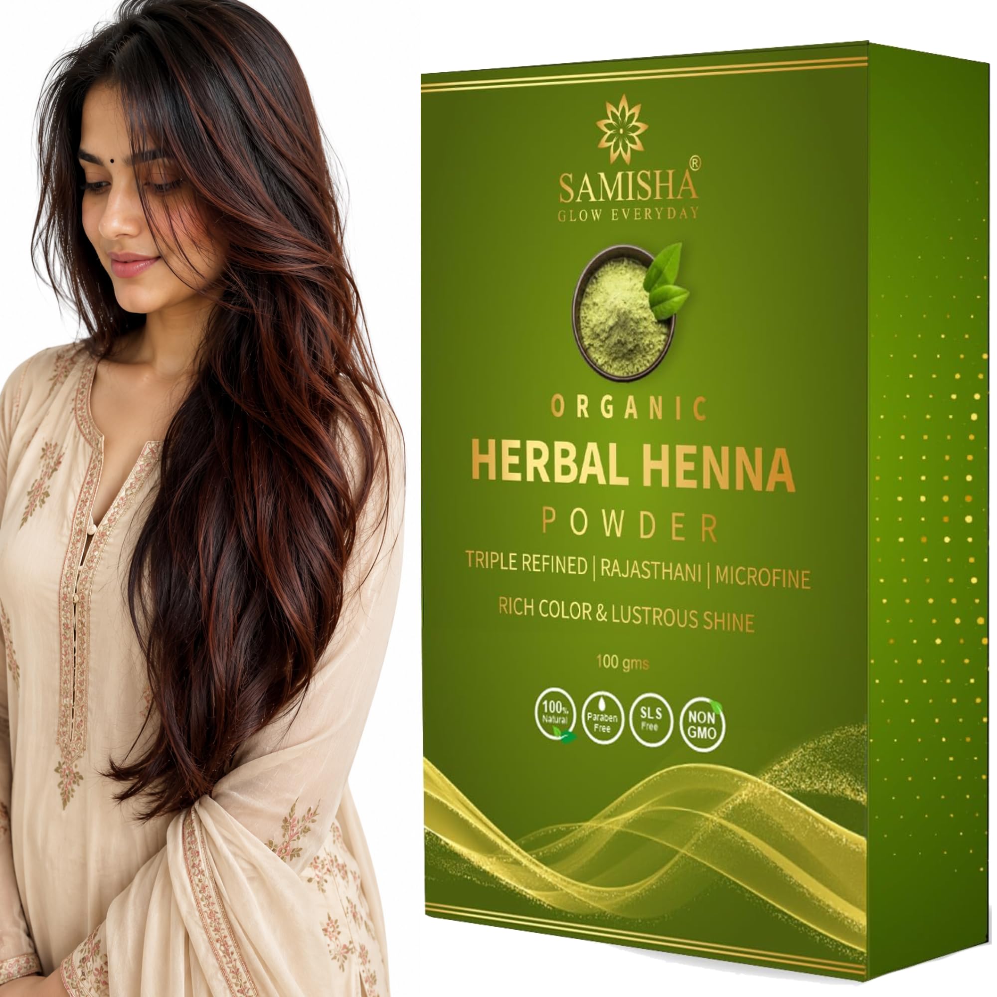 Henna Powder For Hair Organic For Hair | Mehndi For Hair | Mehendi For Hair | Herbal Hair Colour | Mehandi Powder For Hair | Natural Hair Colour Without Chemical, 1 Count-picture-35