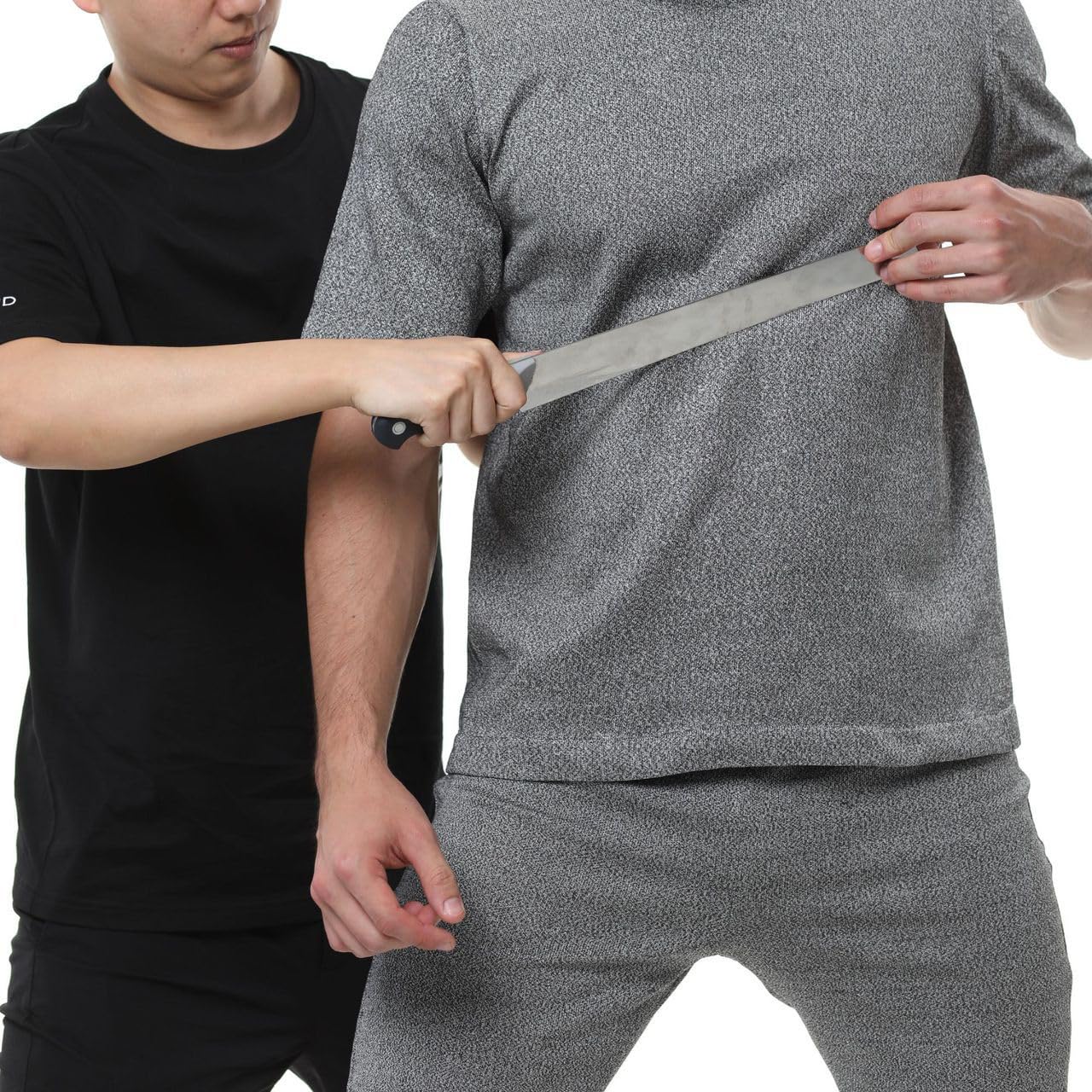 Prenda Superior De Seguridad De Manga Corta Anti-Corte Y Anti-PUñalada, Camiseta Protectora Nivel 5, Chaleco a Prueba De PUñaladas,para Personal Policial Y De Seguridad A-XL
