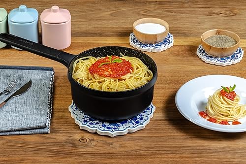 Miniatura 9 de Etalon -Sophia - Juego de salvamanteles para platos calientes hechos a mano para ollas calientes, platos y sartenes con posavasos salvamanteles -