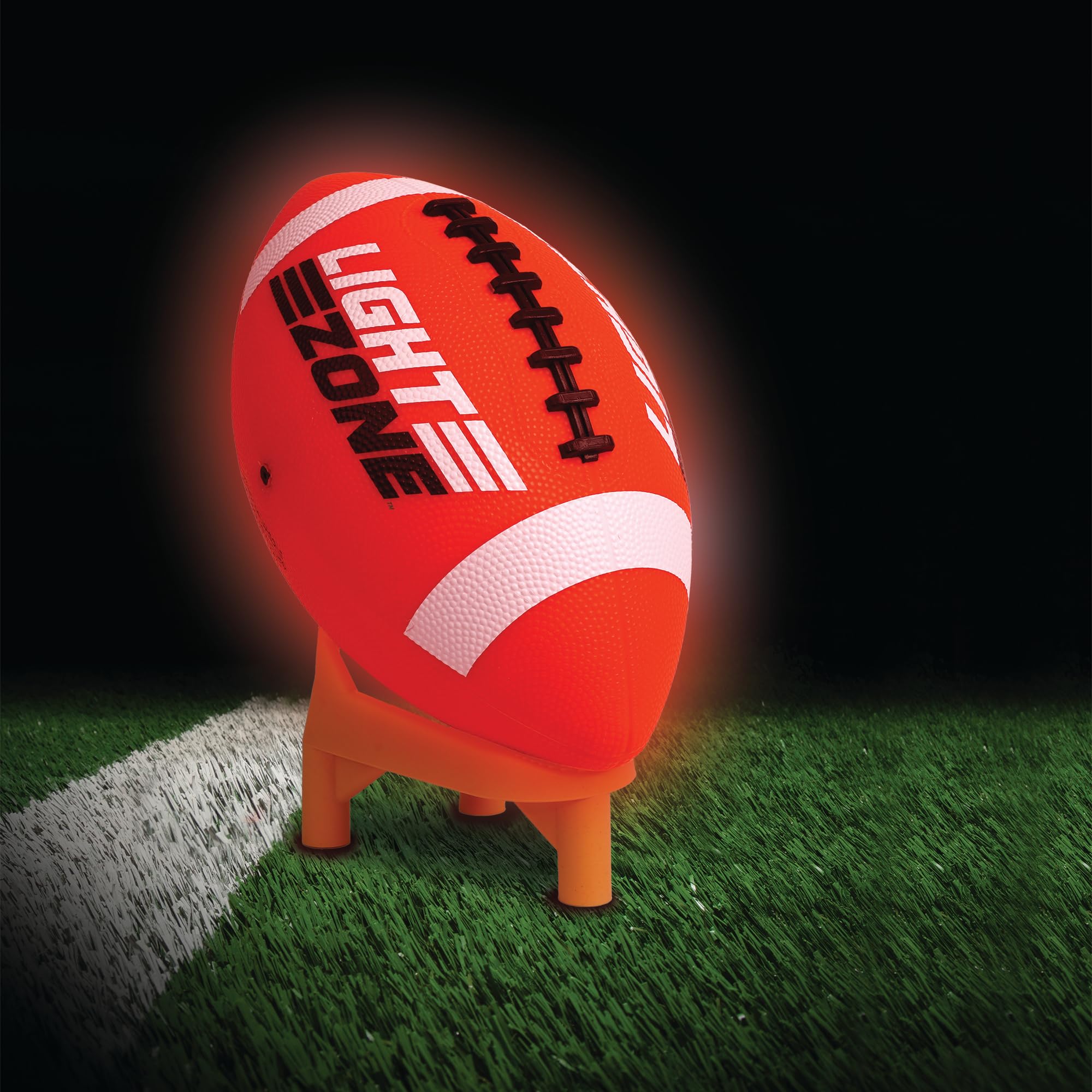 MindWare Glow Football Field Set with Bonus Kick-Off Tee - Ages 5 and Up