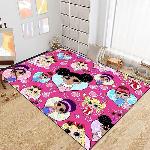 FEOFKJD Alfombras para dormitorio, lindas alfombras afroamericanas negras para sala de estar, tapete rosa para sofá, decoración de habitación de