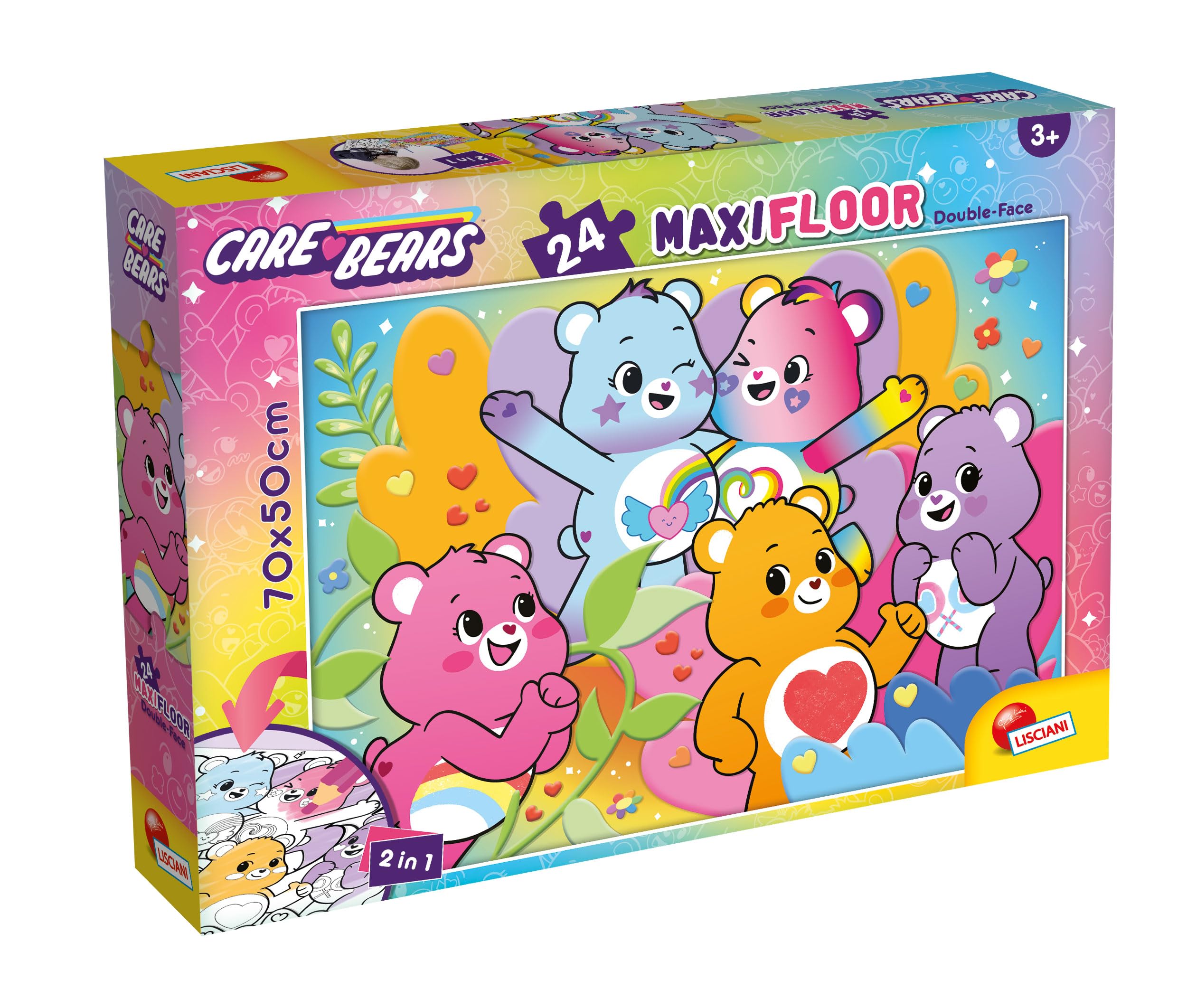Lisciani Giochi - Care Bears Puzzle DF Maxi Floor 24, 116881