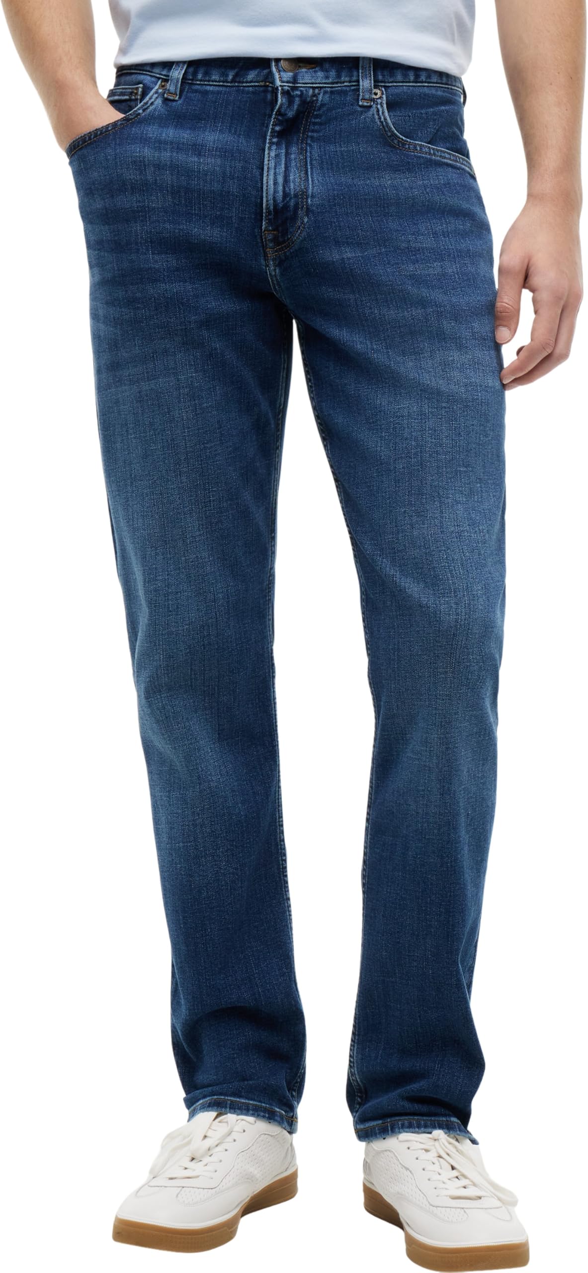 Tommy Hilfiger Men's CORE Denton Dark Blue MW0MW39034 Straight, Denim, 30W / 36L