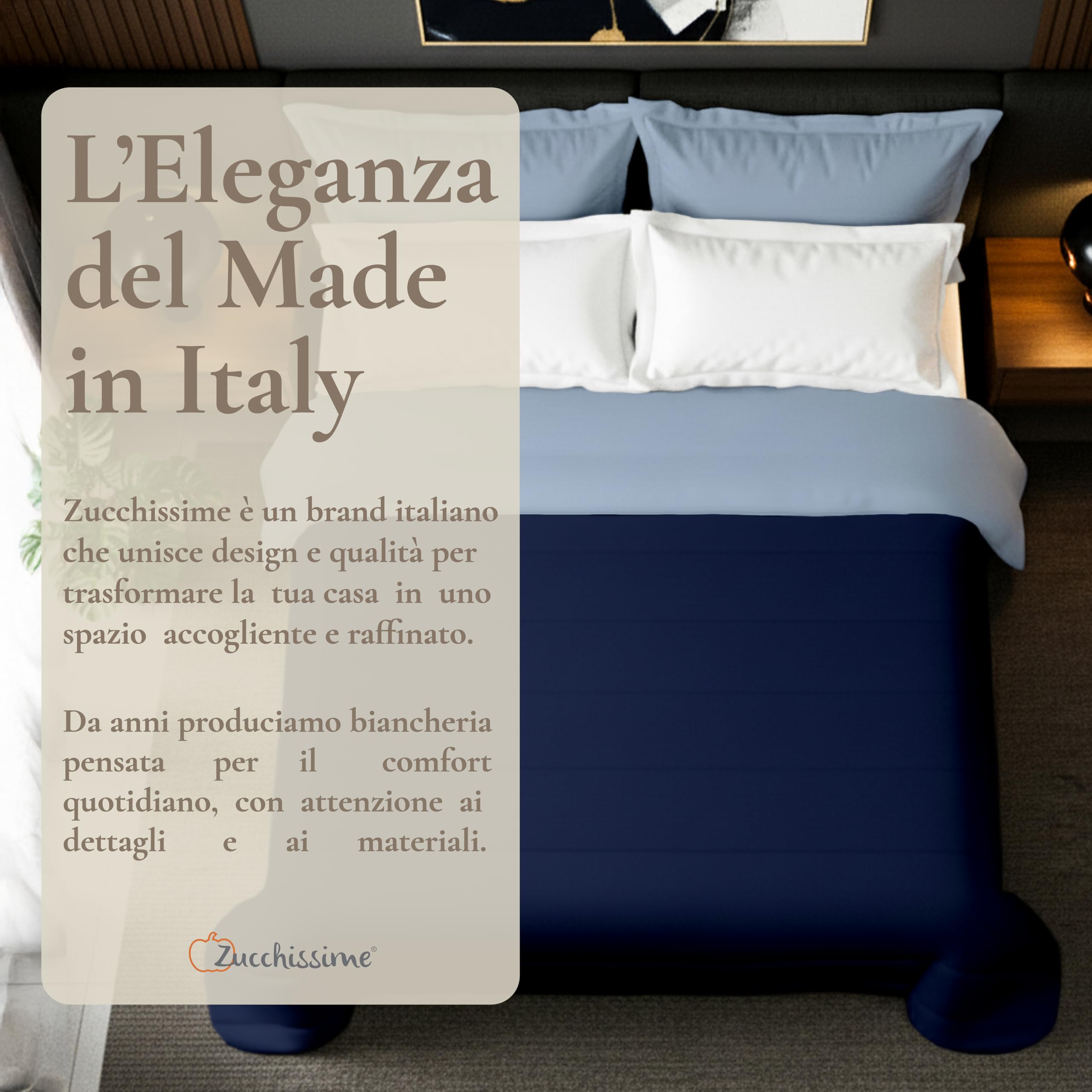 Trapunta Invernale Matrimoniale 260x265 | calda e leggera, double face, design elegante | Coperta Matrimoniale Invernale in microfibra | comfort avvolgente e qualità sartoriale 350 g/m²