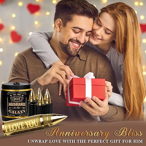 Miniatura 2 de Regalos de aniversario de Oaksea para marido, él, hombres, juego de regalos de piedras de whisky, regalo de Navidad, cumpleaños, boda, para marido,