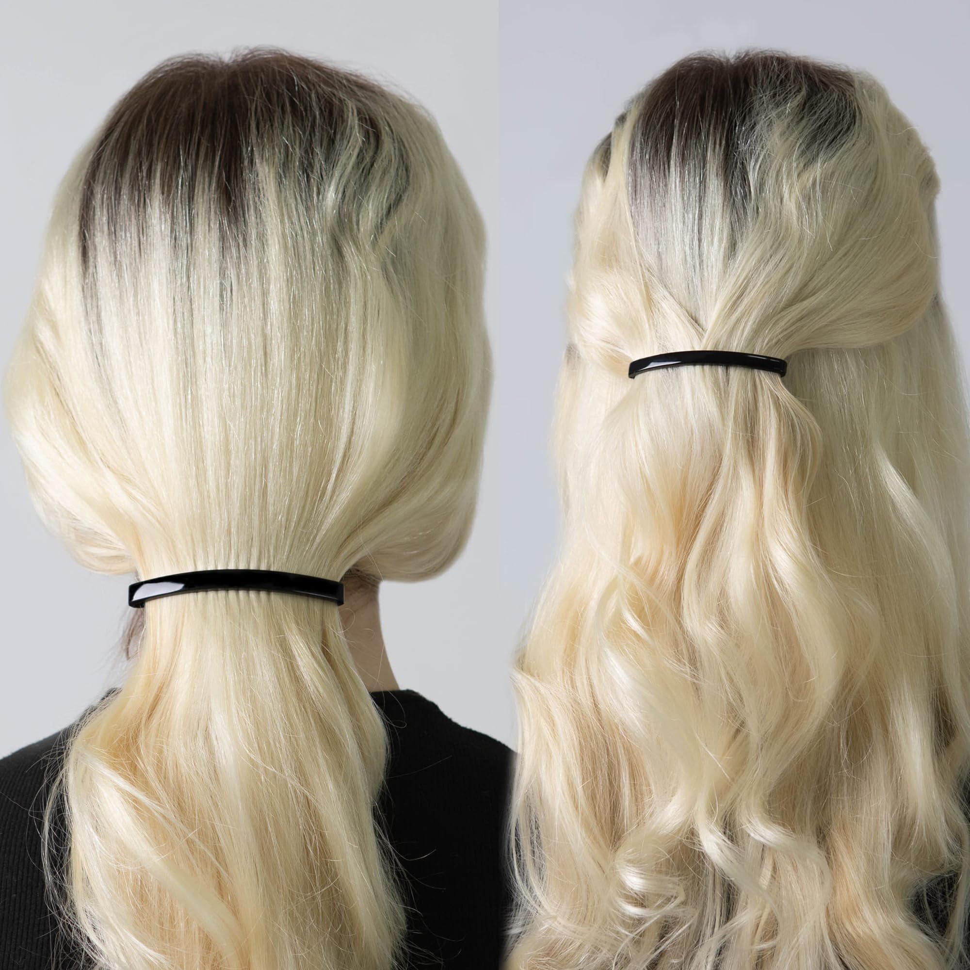 Pasadores de plástico pequeños para peinar el pelo, pinzas decorativas para medio recogido y cola de caballo, para niñas, mujeres con cabello muy fino y mediano, 18 piezas (GPL5)
