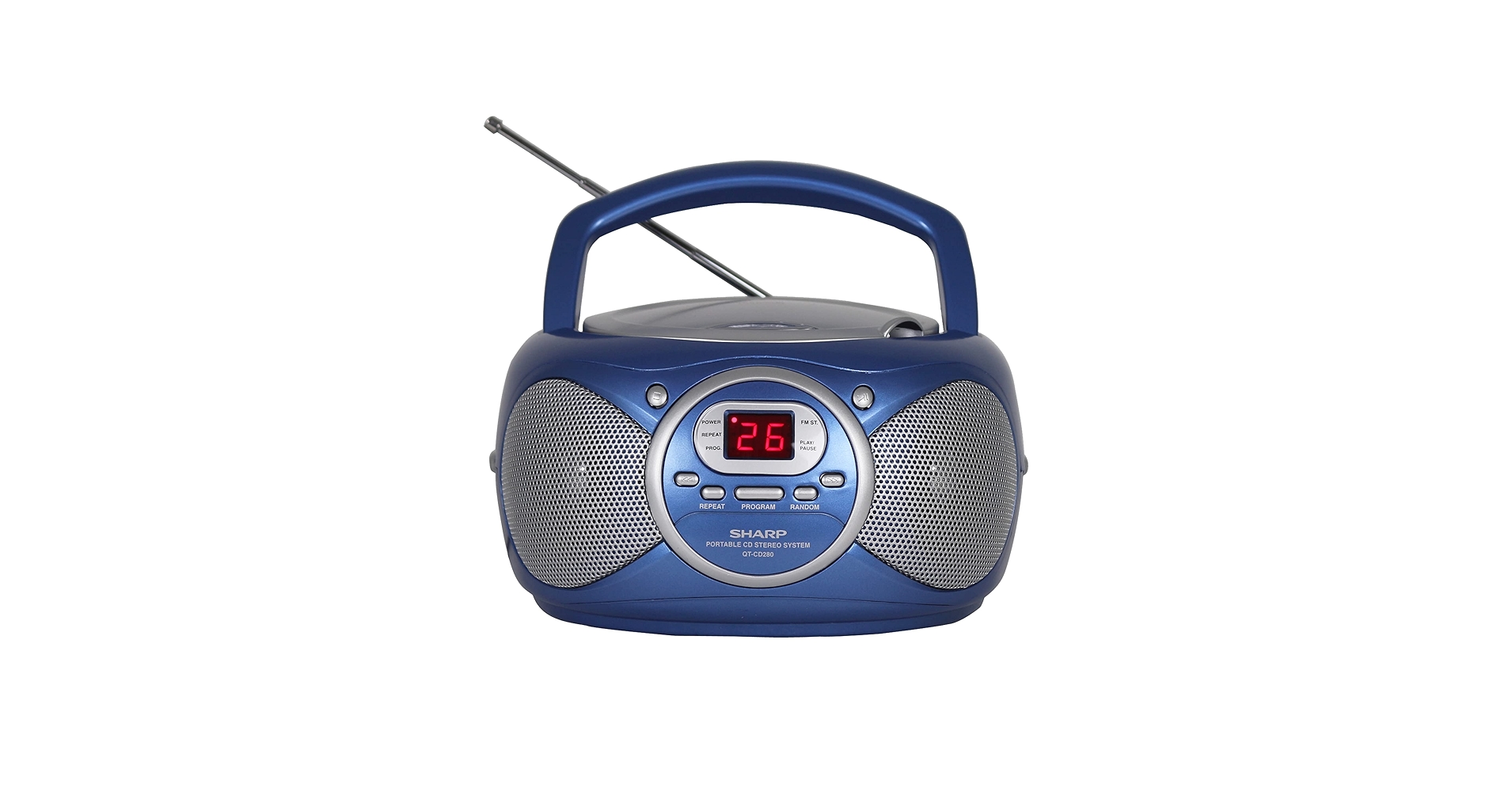 Amazon.com: Sharp QT-CD280(BL) Portable CD Boombox with AM