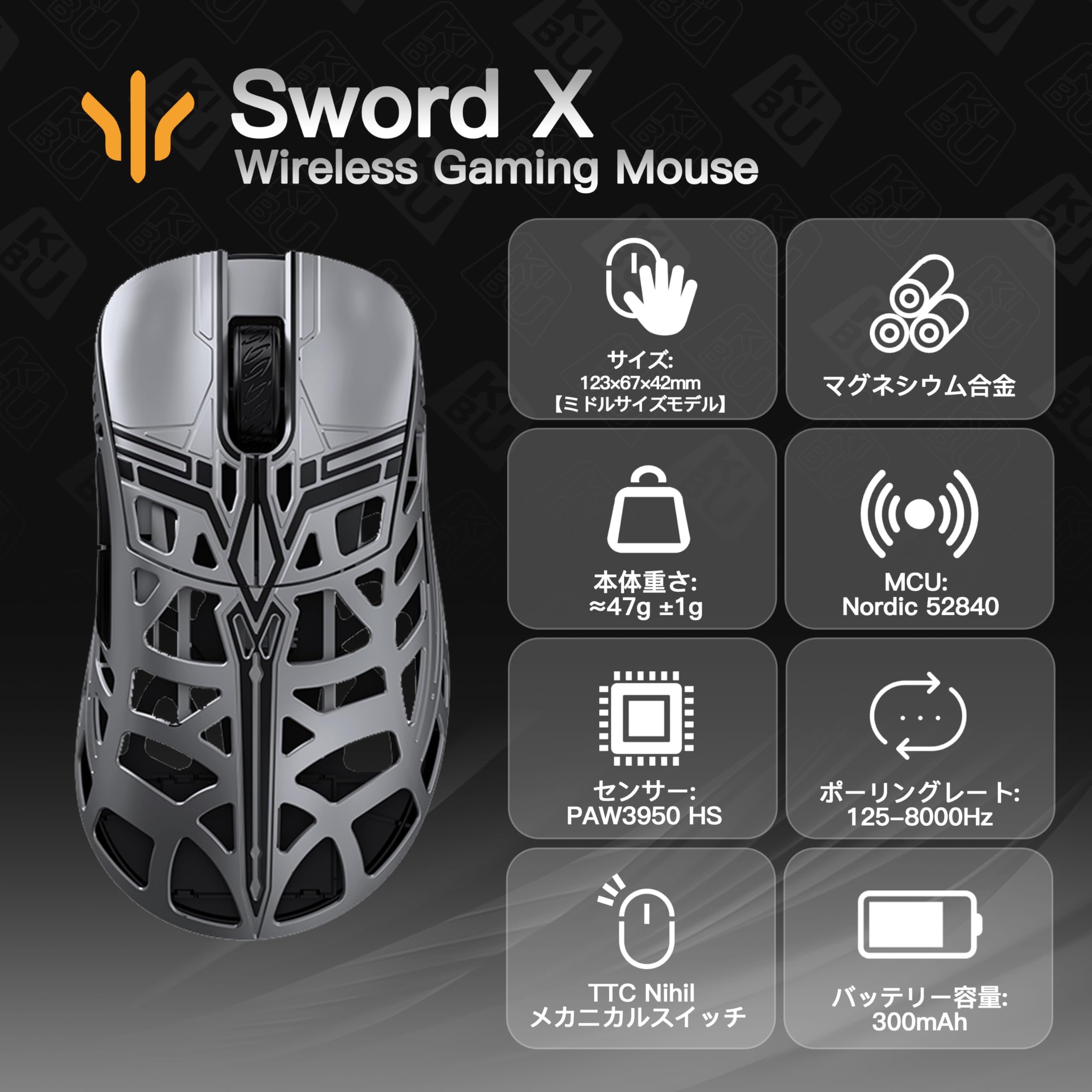 Amazon | WLMOUSE Sword X ワイヤレス ゲーミングマウス