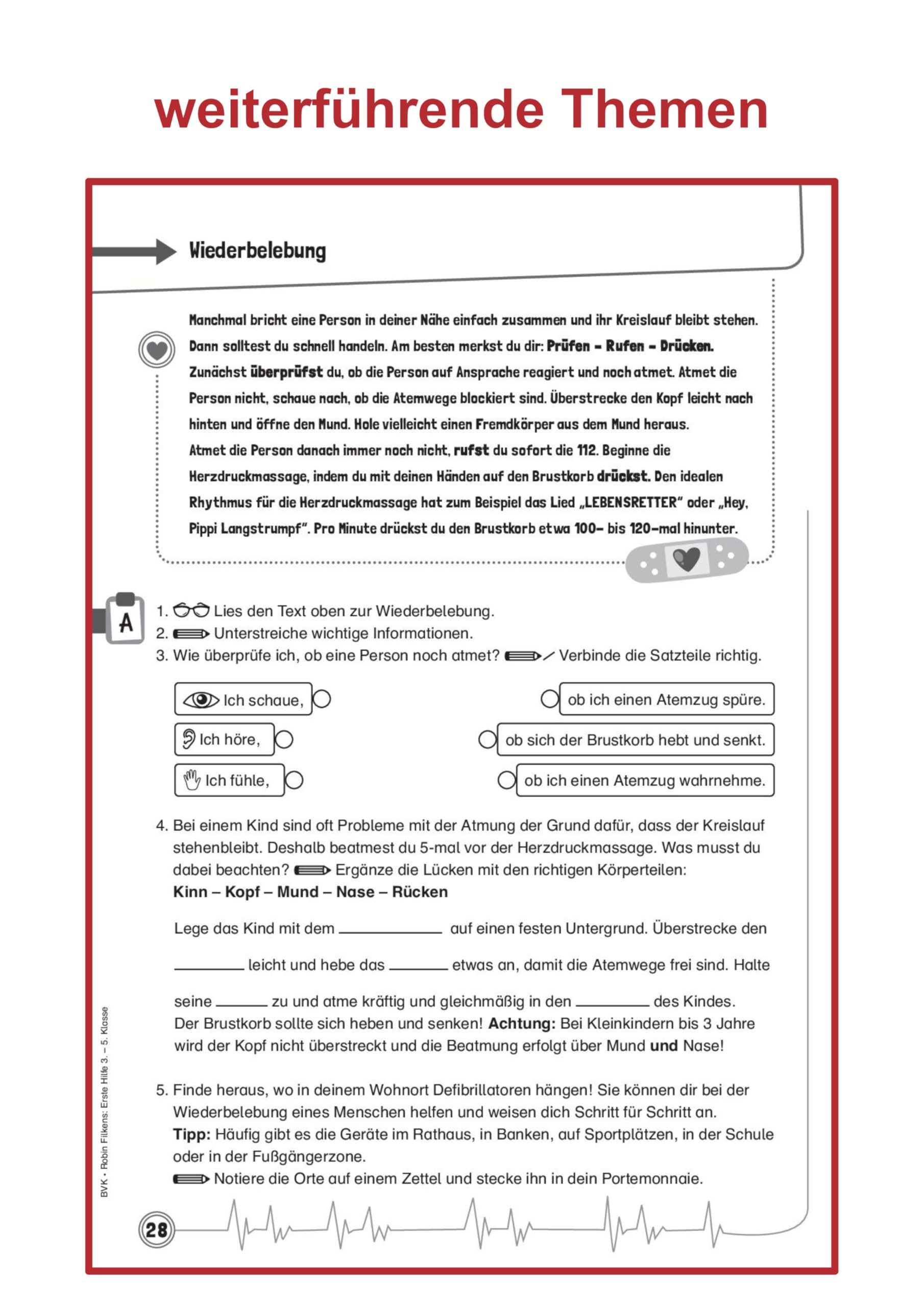 Erste Hilfe macht Schule: mit Praxistipps von Doc Caro | 3. bis 5. Klasse (Erste Hilfe mit Doc Caro, Band 2) | für Grundschule & Sekundarstufe I