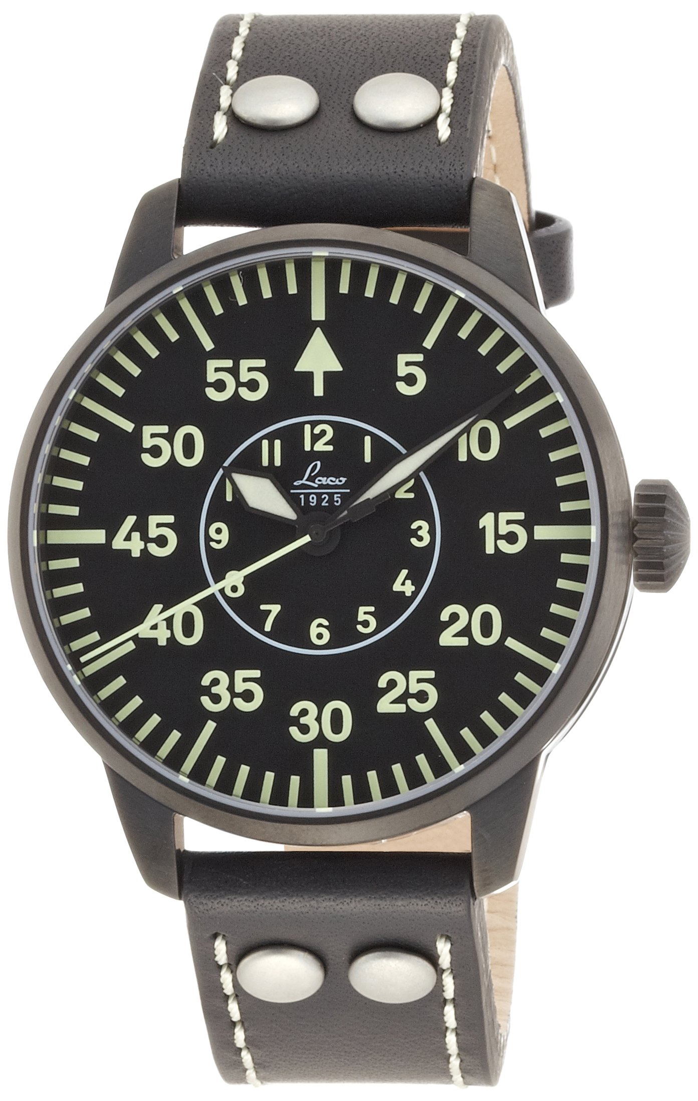 Amazon.co.jp: [ラコ]Laco 腕時計 パイロット 自動 巻き 5気圧 防水 