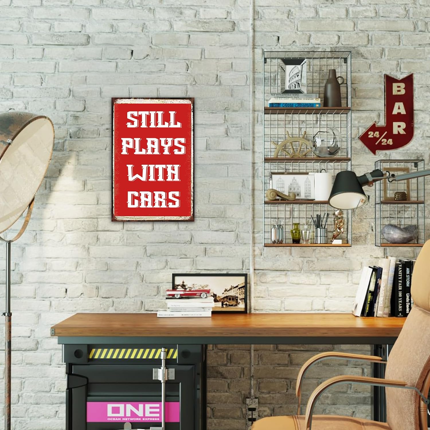 Funny Metal Garage Signs For Men Still Plays With Cars Metal Tin Car Room Decor Vintage Car Decor Gifts for Home Coffee Wall Decor Decorations 8x12 Inch - Image 6