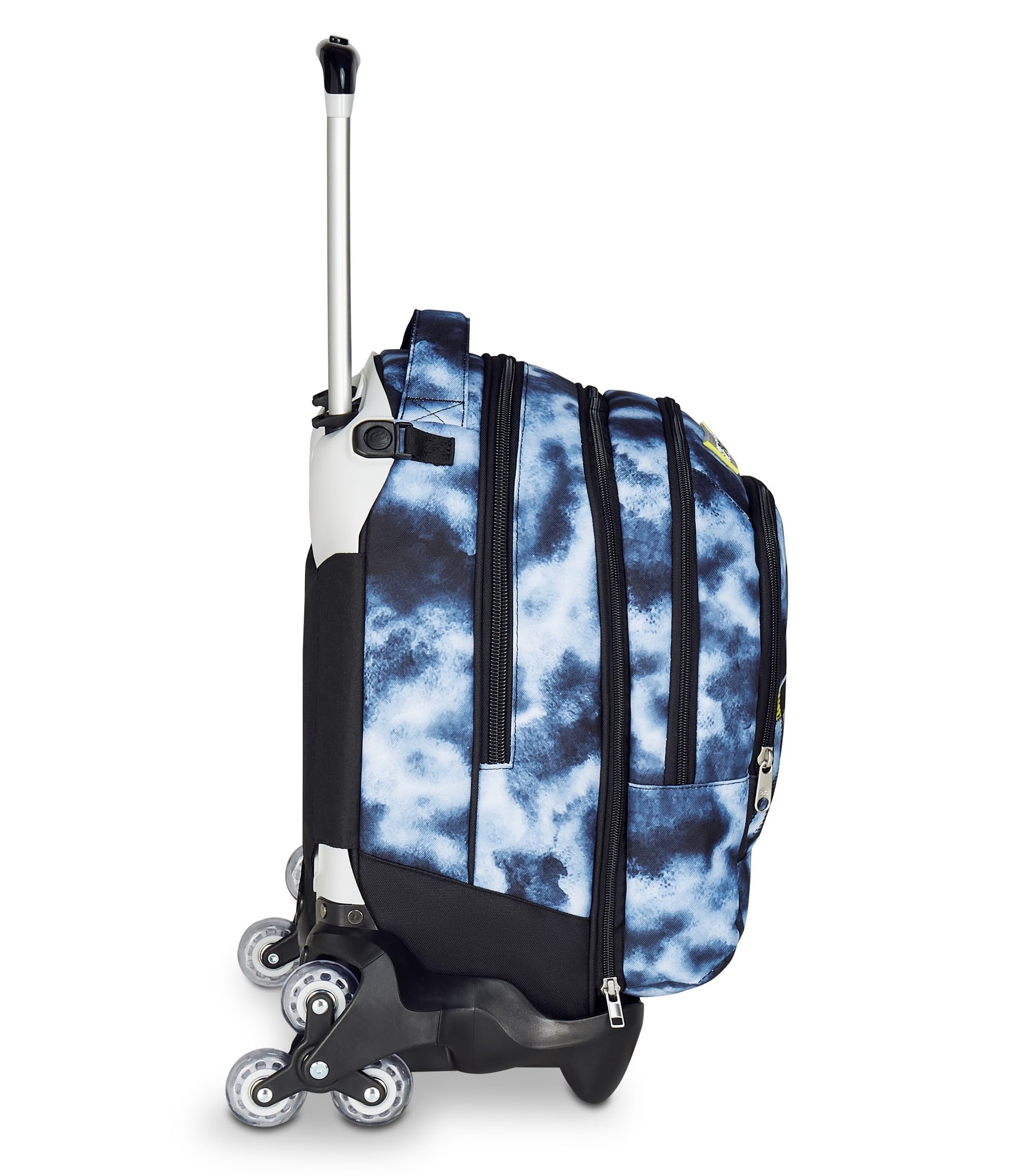 Seven Trolley Scuola Jack 3 Ruote Detach, Grigio, Zaino Con Carrello Sganciabile, 37 L, Tasca Borraccia, Zainetto Staccabile, Multiuso e Spazioso, Scuola Elementare e Media, Zaino Bambino