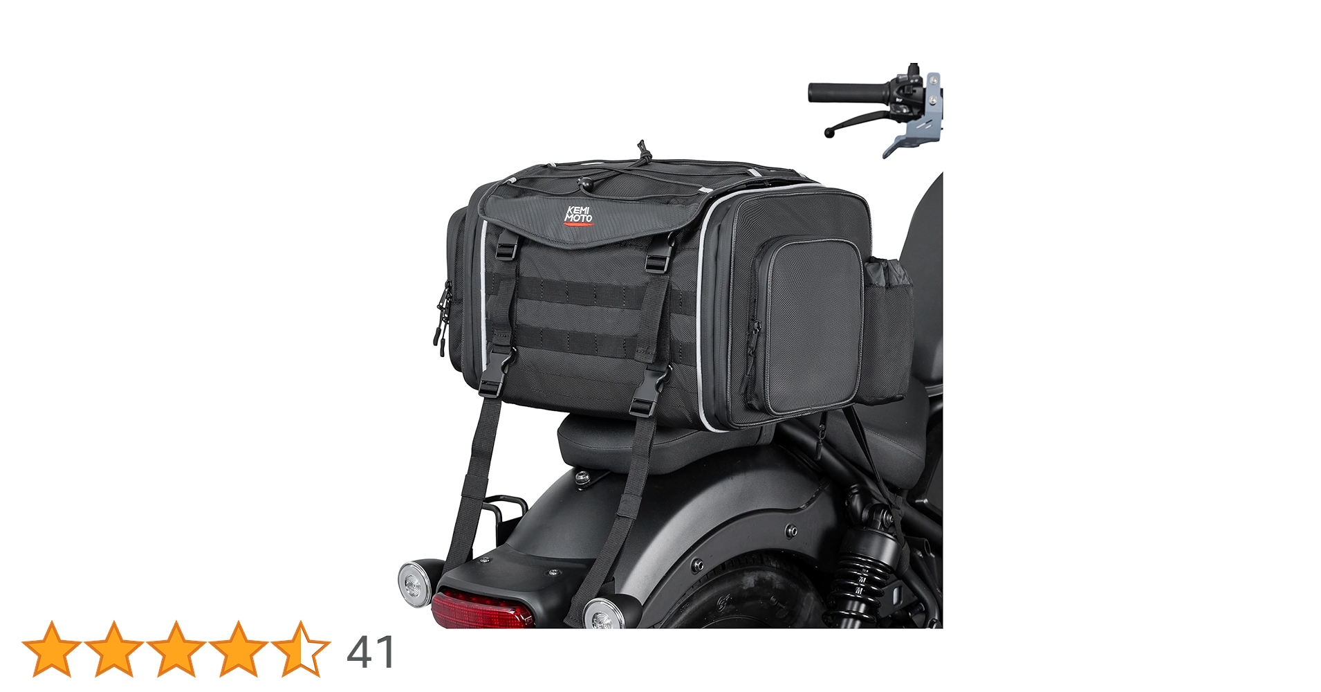 いけもと　追加購入用 Amazon | KEMIMOTO バイク用 シートバッグ 拡張機能あり 25-45L
