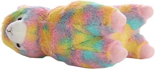 Miniatura 4 de Cuddly Big Soft Toys Rainbow Series - Muñeca de alpaca suave, cojín de animales de peluche de oveja, 7 pulgadas6.7 in, llama cordero, juguetes de