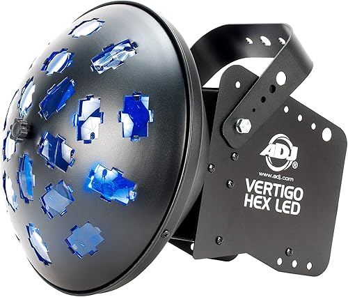 Miniatura 4 de ADJ Products Vertigo HEX - Luces LED para escenario, color negro y LTS-6, trípode de lata, soporte de metal asequible con barra transversal (9 pies)
