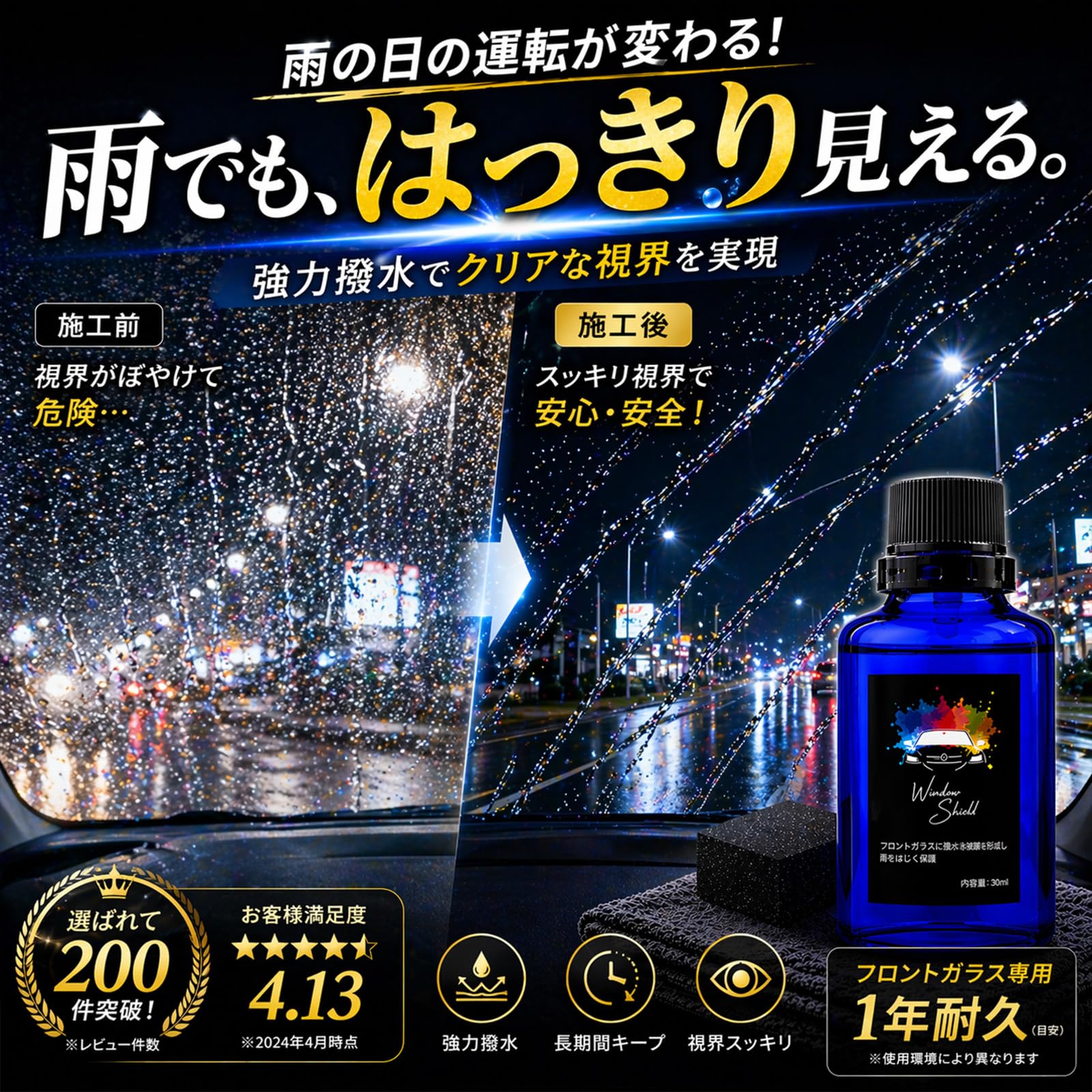 コーティング　窓ガラスコーティング 窓ガラス - SystemXセラミックコーティング｜米国製特殊コーティング