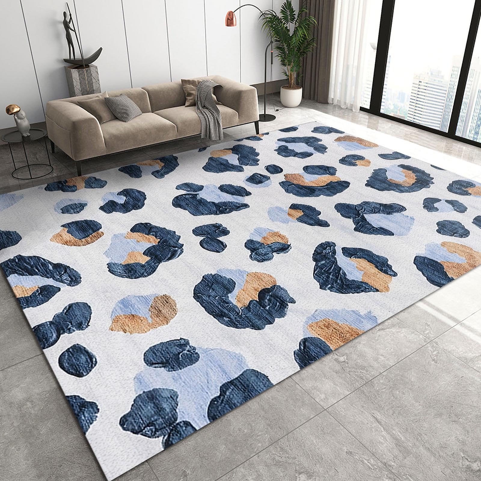 未使用保管品 the Apartment blue Lottery Rug Amazon.com: 5X7
