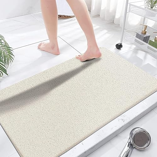 Tapetes de ducha extra grandes antideslizantes sin ventosas 236 - 472 pulgadas tapete de baño para superficie texturizada de la bañera tapetes de