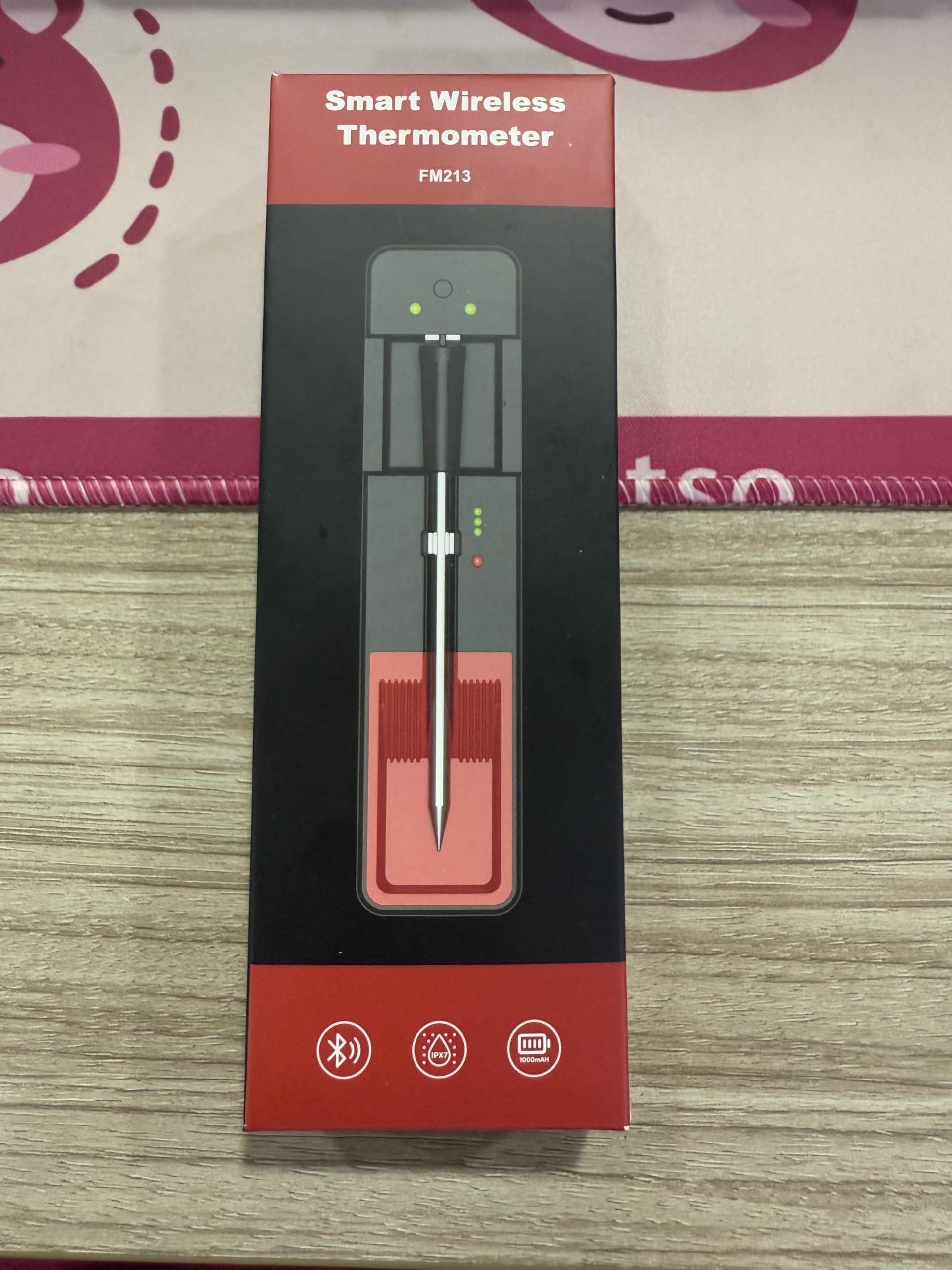 Vexloria Termometro Cucina, Termometri Per Alimenti, Wireless Bluetooth Termometro Da Cucina, Con App Intelligente Cucinare A Lunga Distanza Termometro, Per Forno, Griglia, Cucina, Barbecue