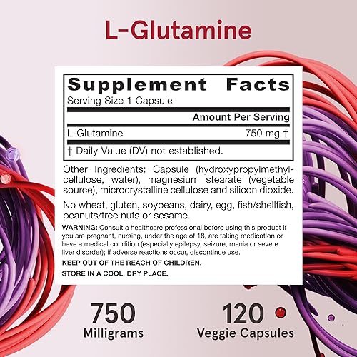 Miniatura 6 de Formulas L-Glutamina 0.026 oz, de Jarrow, GMCAP, 1, 1