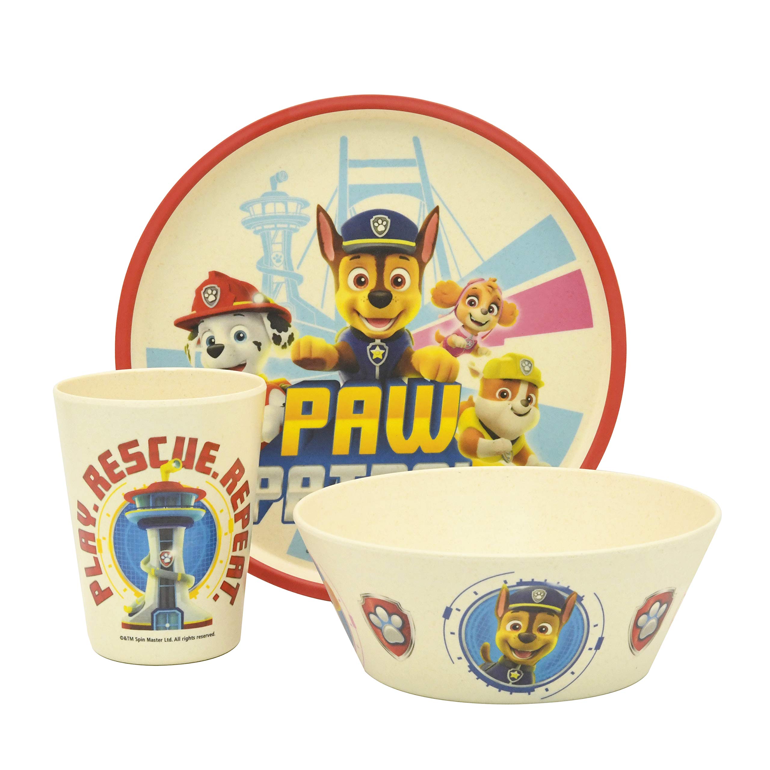 Zak Designs Paw Patrol Dinnerware Set For Kids Includes
