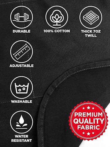 Miniatura 5 de ApronMen, Delantal de barbacoa ajustable para hombre, talla única