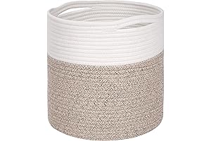 MINTWOOD Design: Cotton Rope Basket for Indoor and Outdoor Planters