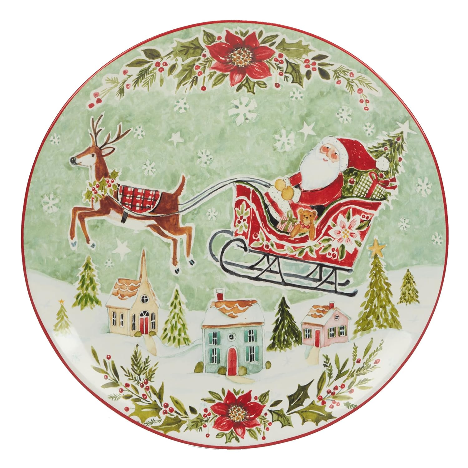 Joy of Christmas 11" Dinner Plates Set - Image 2