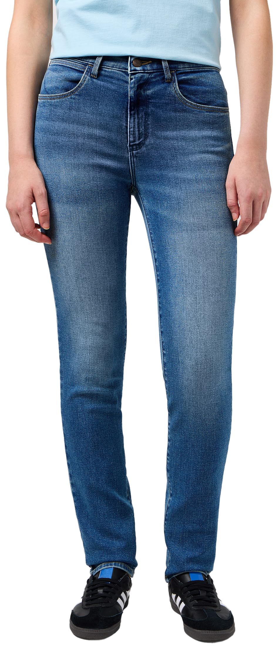 Wrangler Women's Slim Jeans, Raven, 36W / 32L