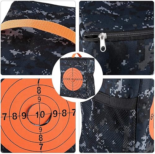 Miniatura 4 de Acouto Objetivo para niños 25 × 16 × 3 portátil objetivo bolsa de almacenamiento llevar equipo bolsa para dardos