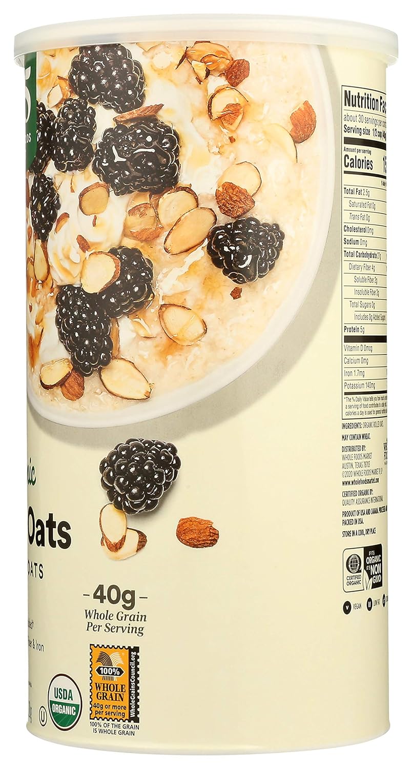 Buy 365 by Whole Foods Market, Oats Quick Canister Organic, 42 Ounce Online at Lowest Price in
