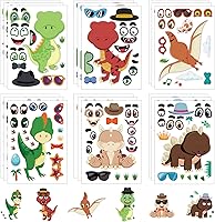 Vista 10 de 24 hojas de calcomanías de animales de granja para actividades de niños pequeños, haz tus propias calcomanías para niños, suministros de recuerdo